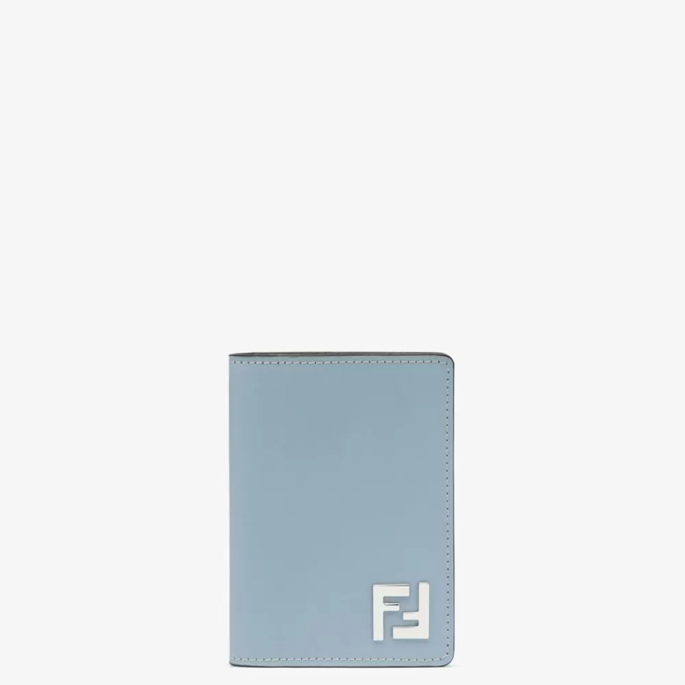 Fendi Kartenetuis<Ausweisetui Aus Leder In Hellblau