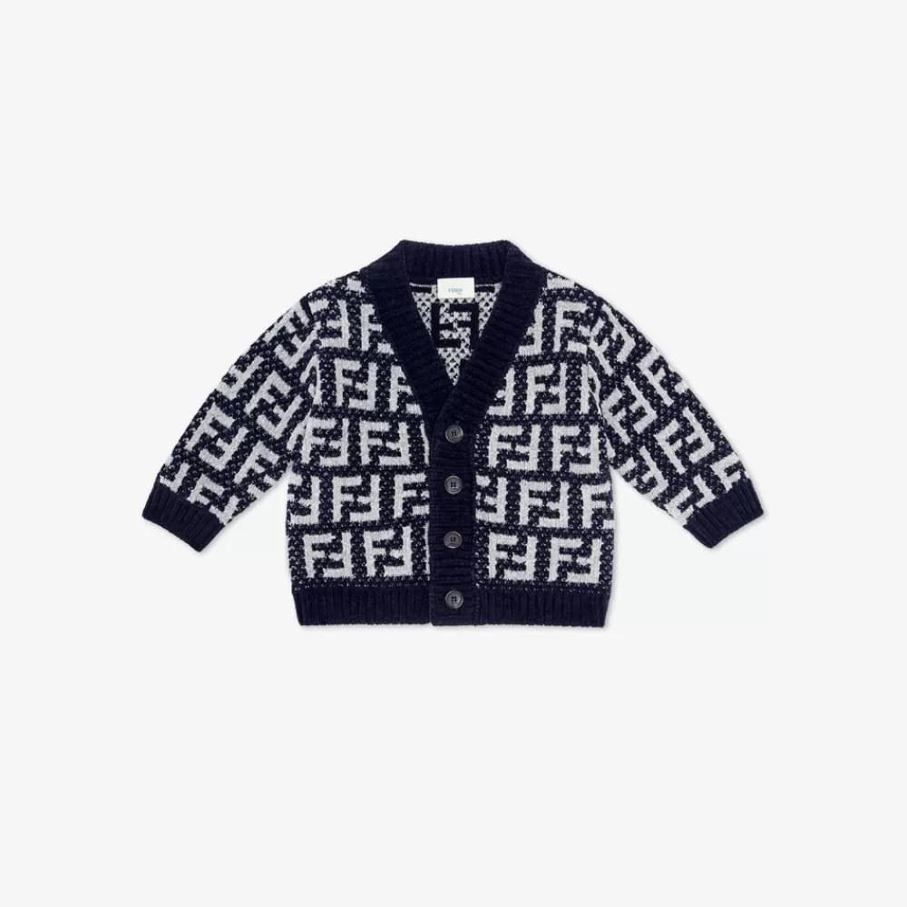 Fendi Baby Madchen<Baby-Cardigan Aus Chenille Mit Logo