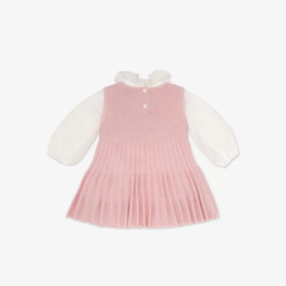 Fendi Baby Madchen<Babykleid Aus Strick In Rosa
