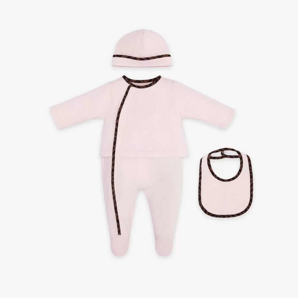 Fendi Baby Madchen<Baby-Set Aus Gesteppter Baumwolle