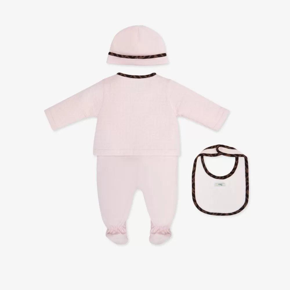 Fendi Baby Madchen<Baby-Set Aus Gesteppter Baumwolle