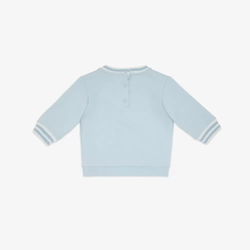 Fendi Baby Madchen<Baby-Sweatshirt In Himmelblau, Mehrfarbig