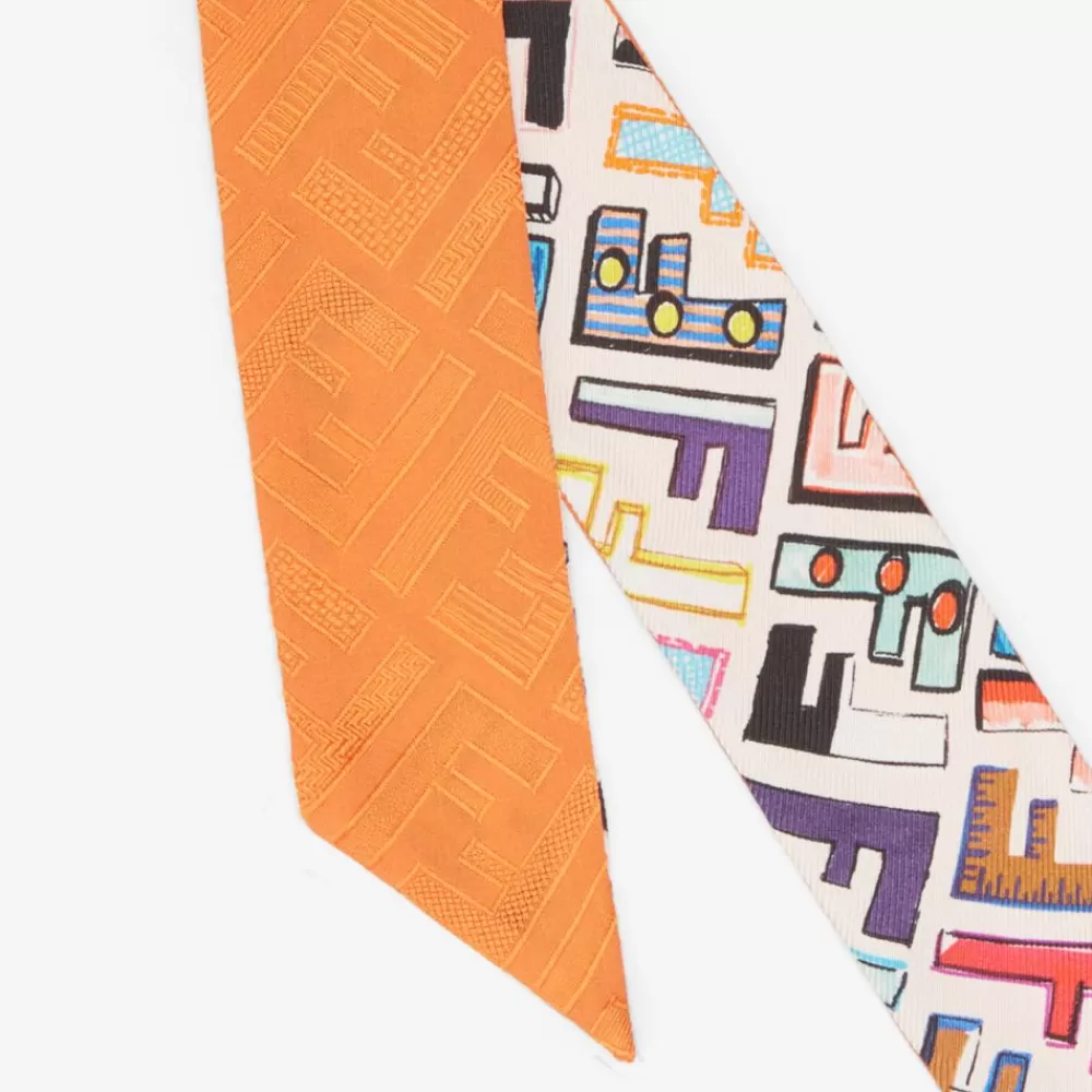 Fendi Haar-Accessoires<Bandeau Aus Mehrfarbiger Seide