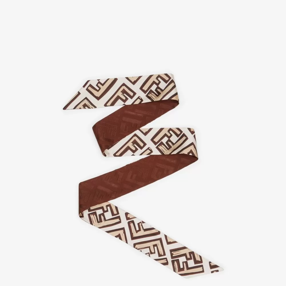 Fendi Haar-Accessoires<Bandeau Aus Seide In Beige