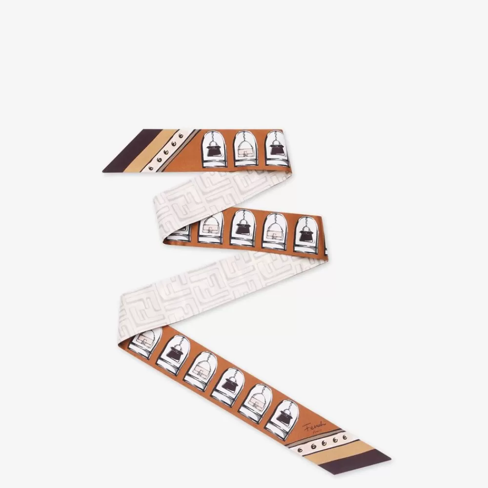 Fendi Haar-Accessoires<Bandeau Aus Seide In Braun