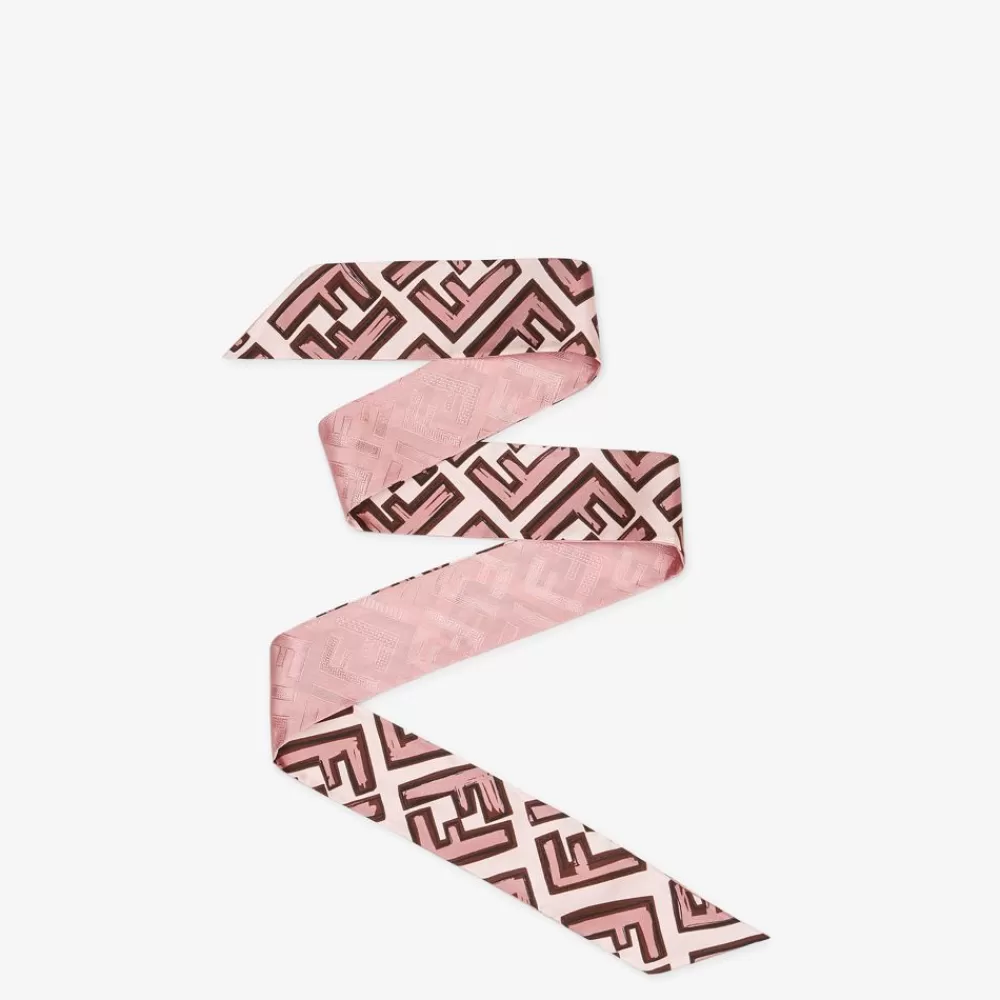 Fendi Haar-Accessoires<Bandeau Aus Seide In Rosa