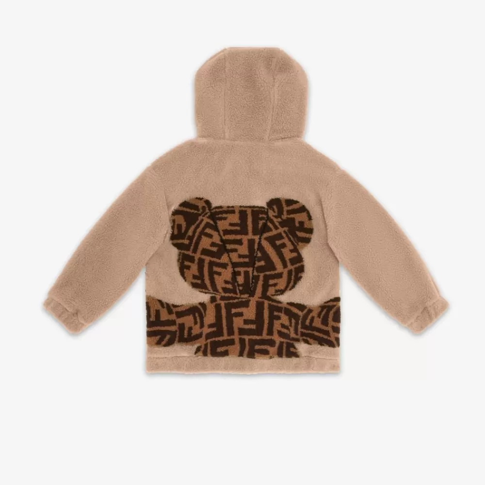 Fendi Ready To Wear<Baren-Sweatshirt Aus Wolle In Beige