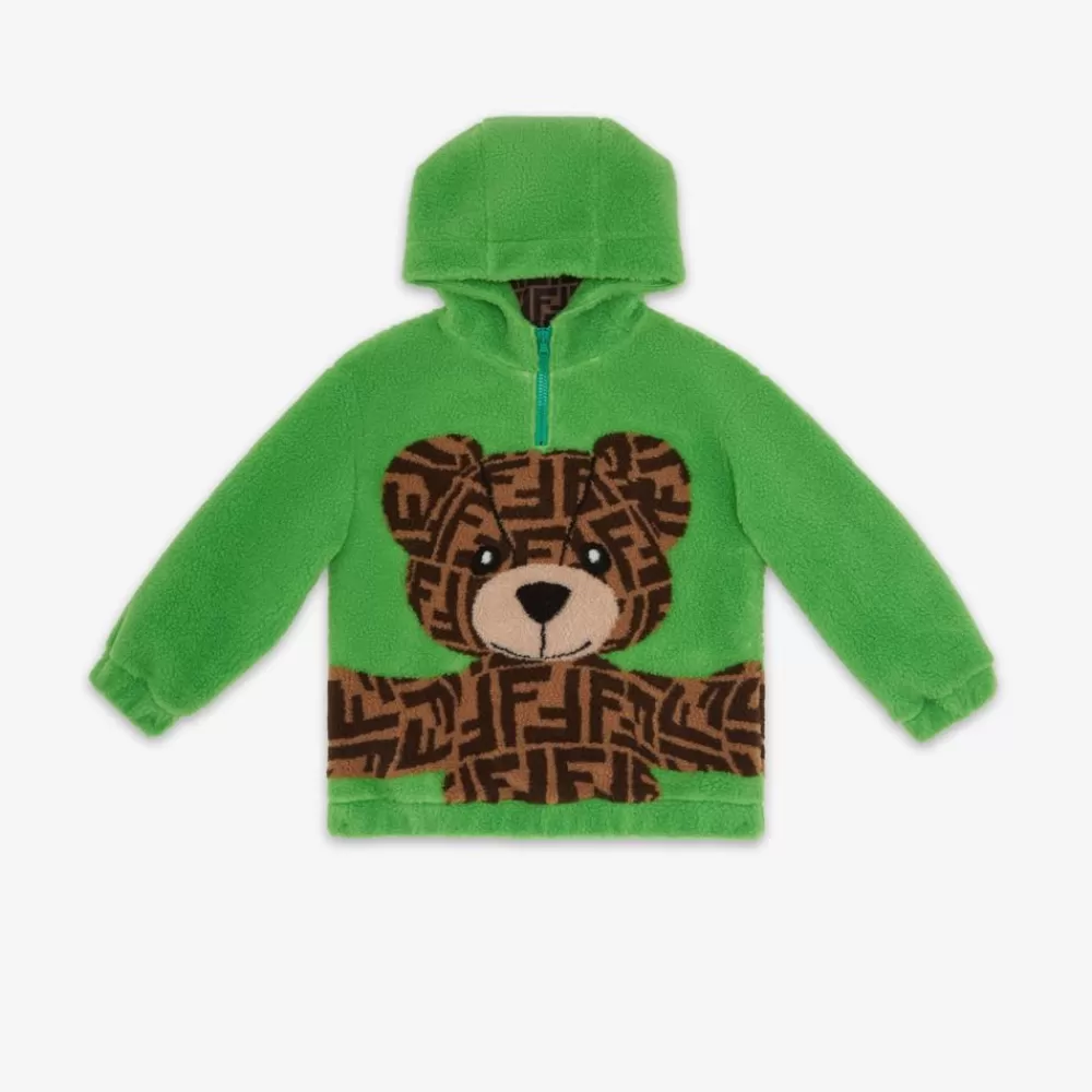 Fendi Ready To Wear<Baren-Sweatshirt Aus Wolle In Grun
