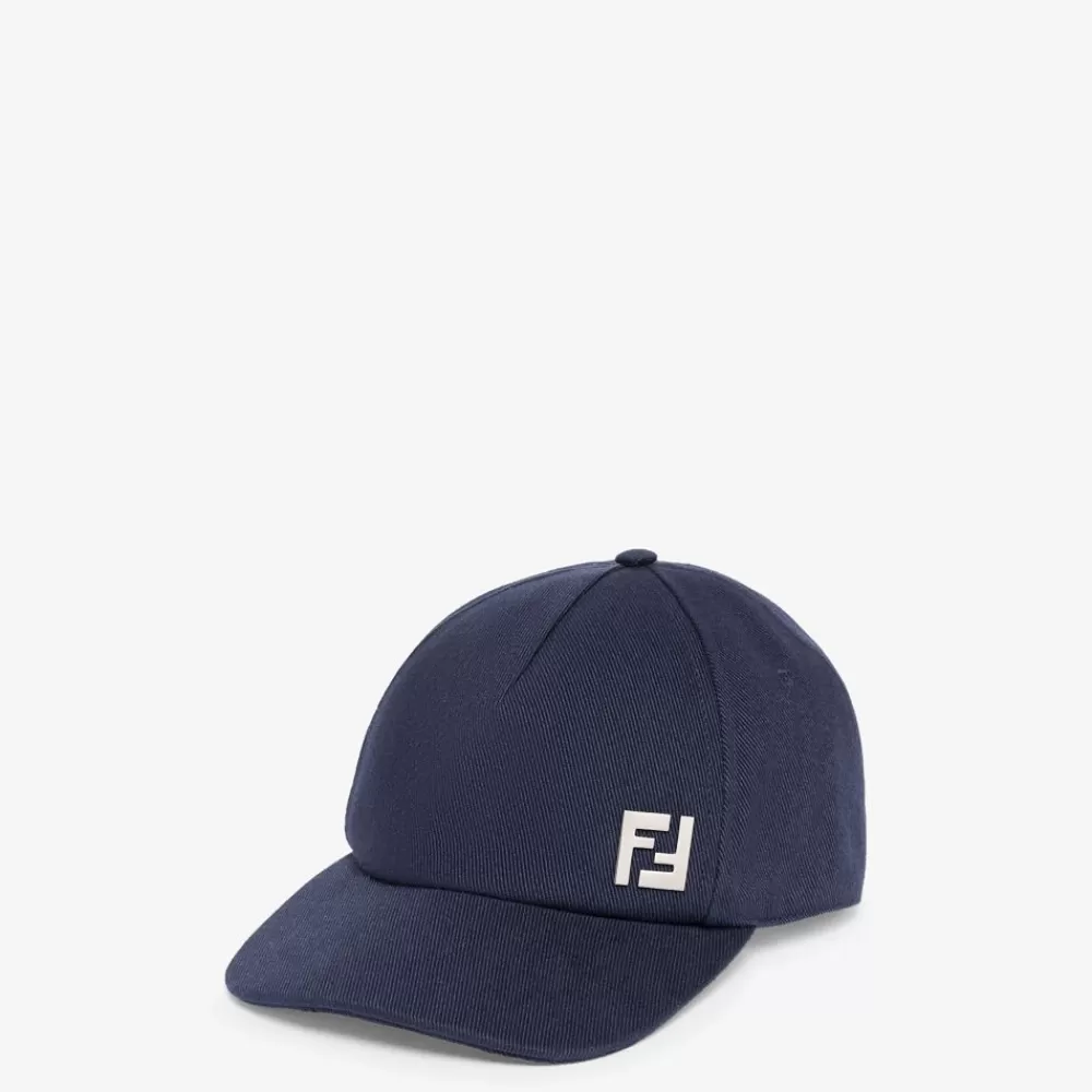 Fendi Mutzen Und Handschuhe<Baseballlkappe Aus Baumwolle In Blau