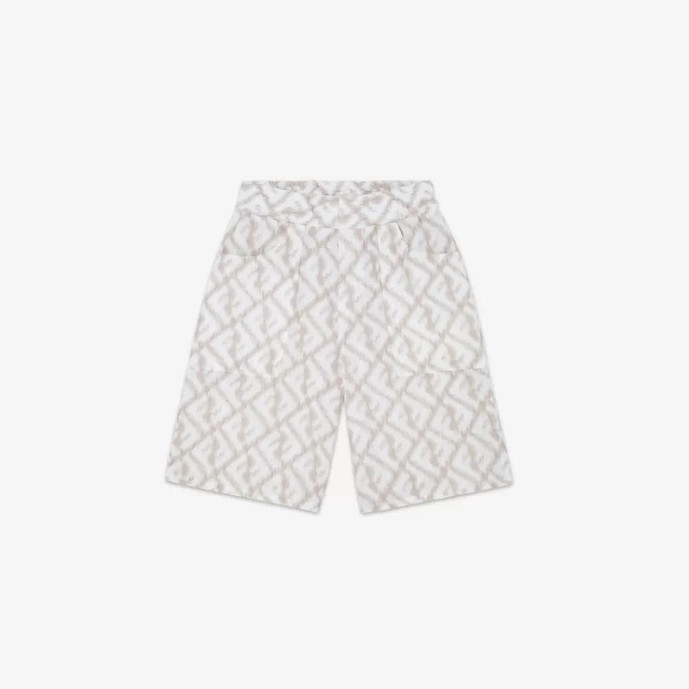 Fendi Ready To Wear<Bermudashorts Aus Leinen Mit Allover-Logo