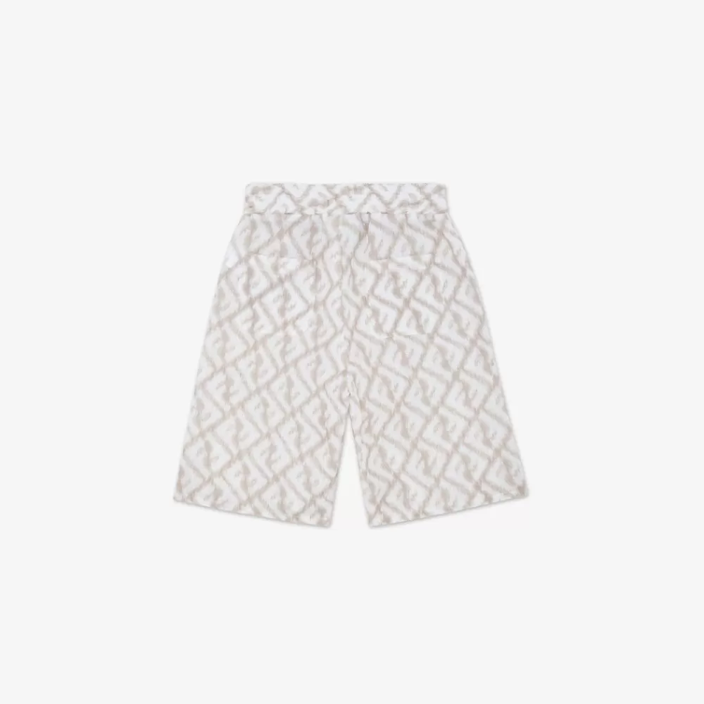 Fendi Ready To Wear<Bermudashorts Aus Leinen Mit Allover-Logo