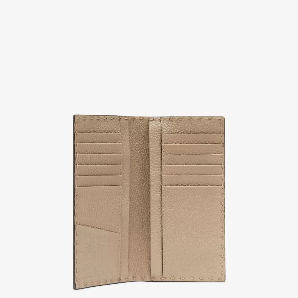 Fendi Portemonnaies<Bifold-Portemonnaie Aus Leder In Beige