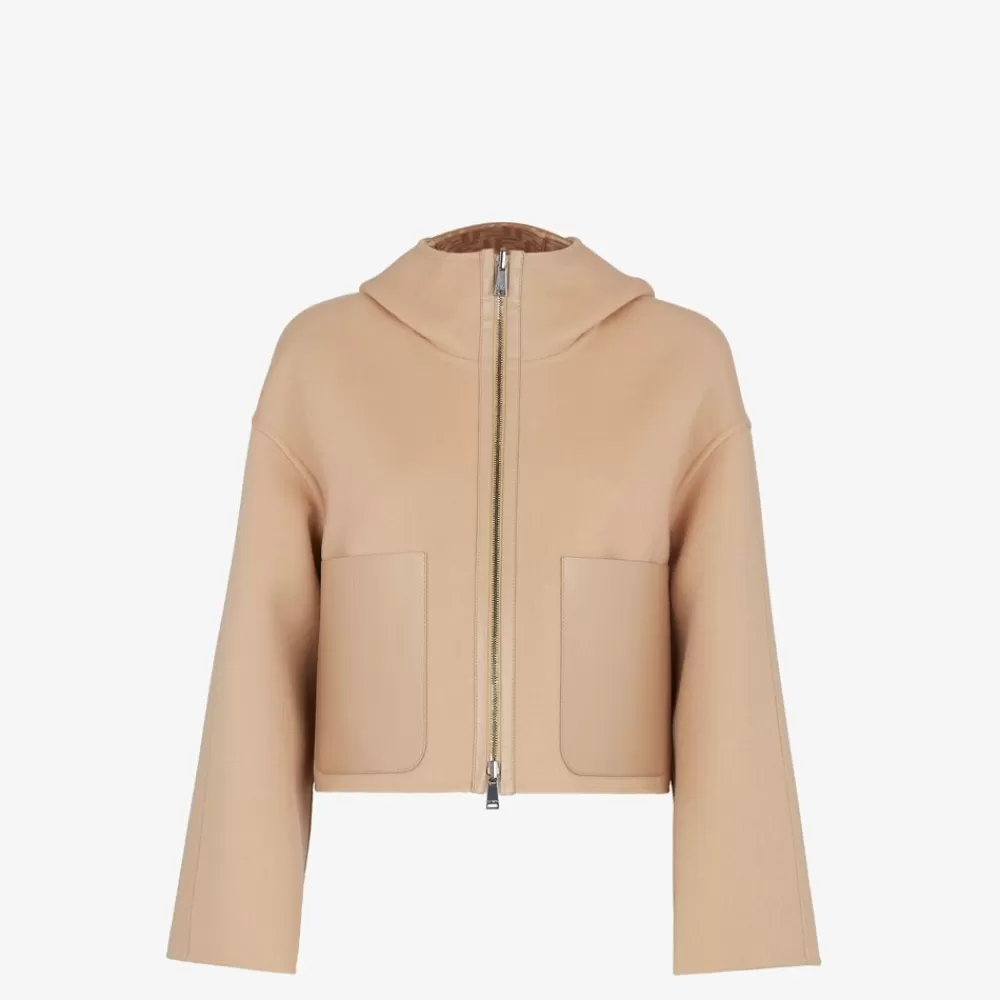 Fendi Mantel Und Oberbekleidung<Blazer Aus Wolle In Beige