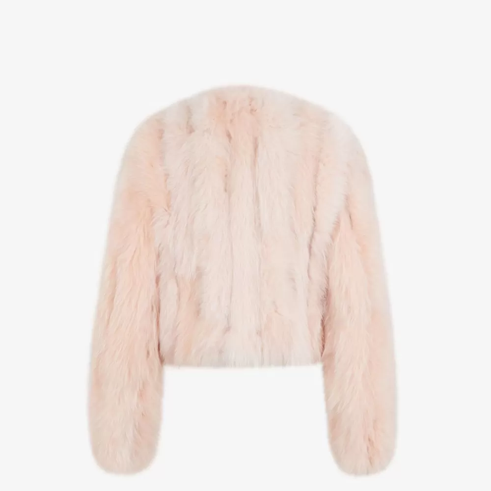 Fendi Mantel Und Oberbekleidung<Blouson Aus Fuchspelz In Rosa