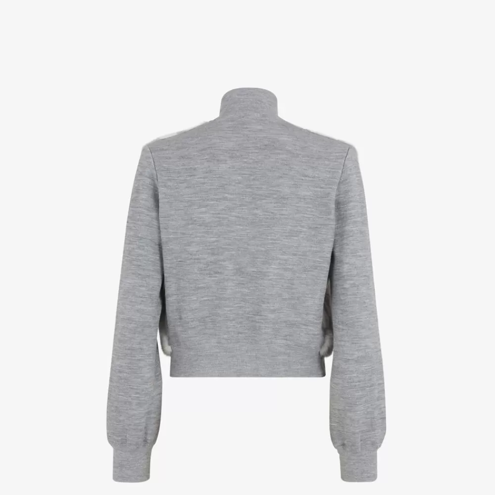 Fendi Mantel Und Oberbekleidung<Blouson Aus Nerzpelz In Grau