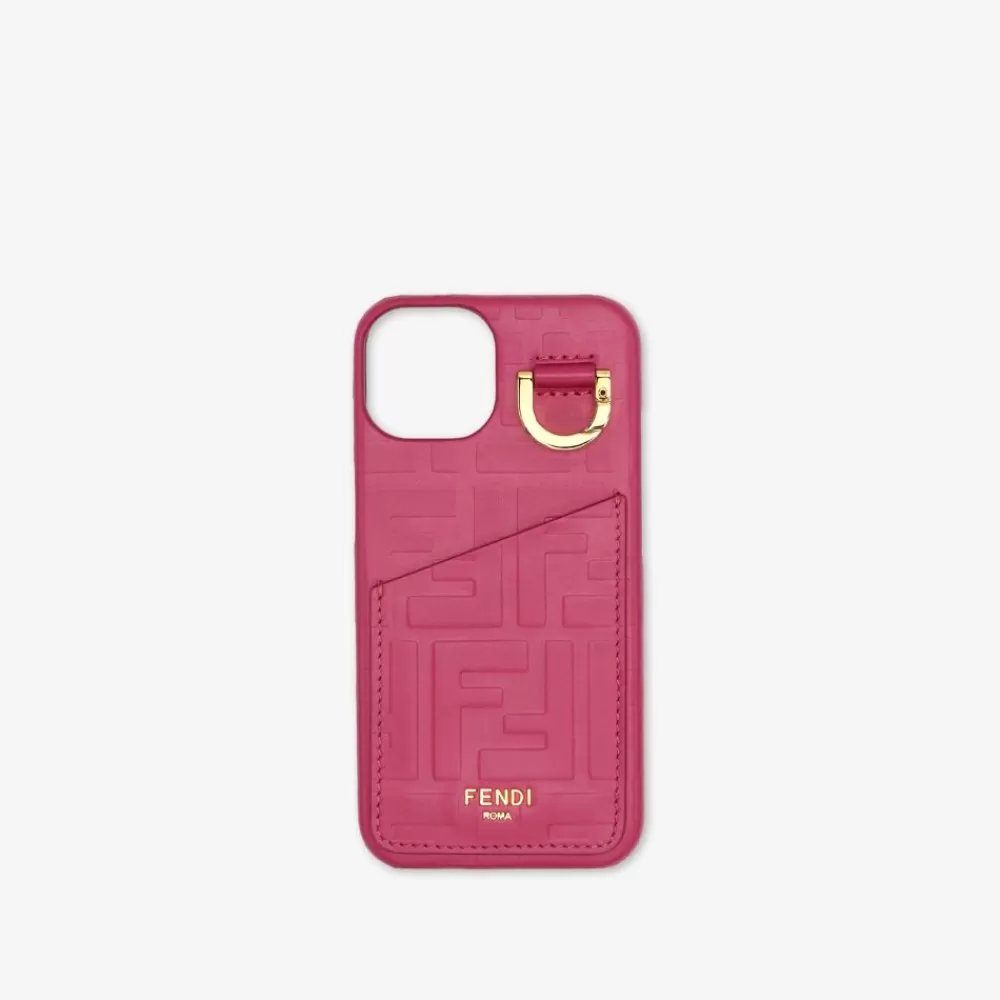 Fendi Handyhullen<Cover Aus Leder In Fuchsia