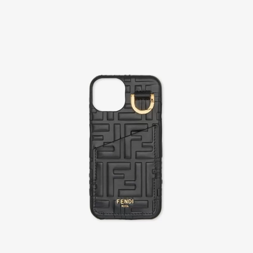 Fendi Handyhullen<Cover Aus Leder In Schwarz