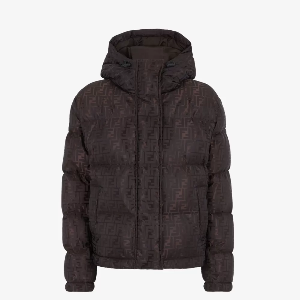 Fendi Mantel Und Oberbekleidung<Daunenjacke Aus Funktionsgewebe In Braun