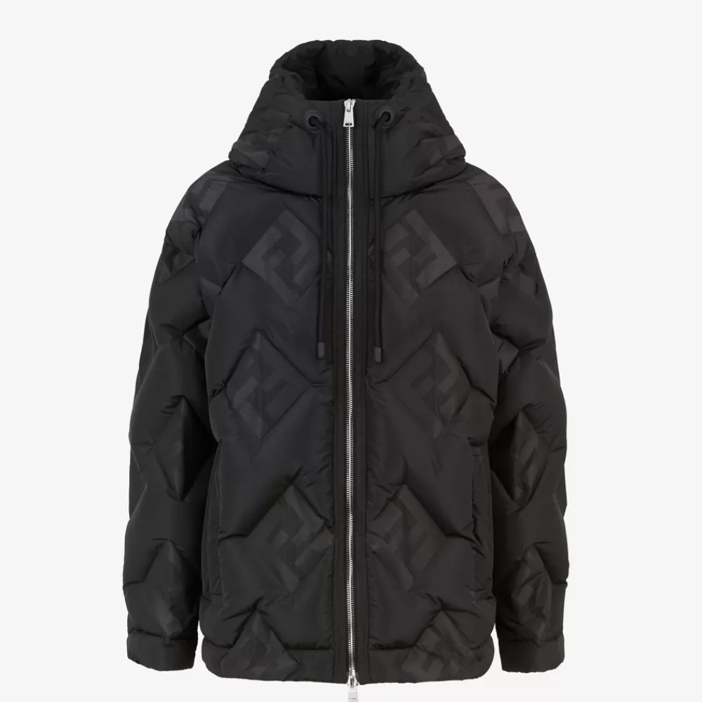 Fendi Mantel Und Oberbekleidung<Daunenjacke Aus Nylon In Schwarz
