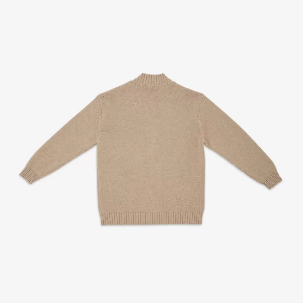 Fendi Ready To Wear< Roma Cardigan Aus Wollgemisch In Ecru