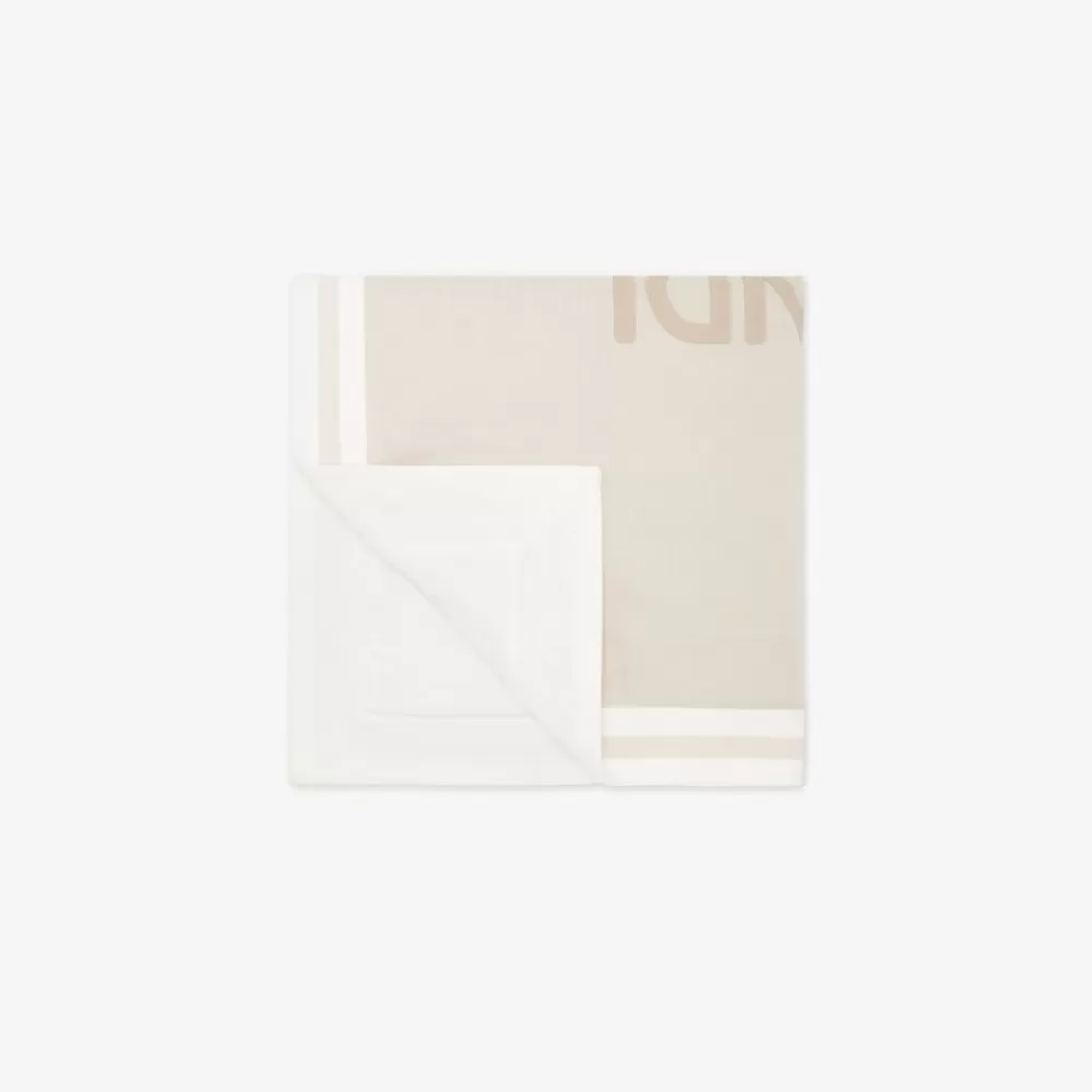 Fendi Baby Madchen< Roma Decke Aus Jersey In Beige