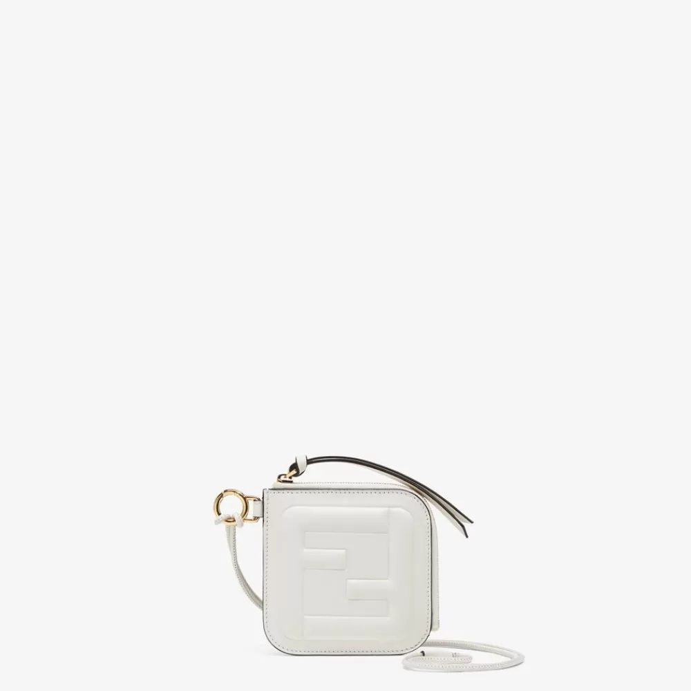 Fendi Kartenetuis Und Kleine Accessoires<Flaches Kartenetui Aus Leder In Weis