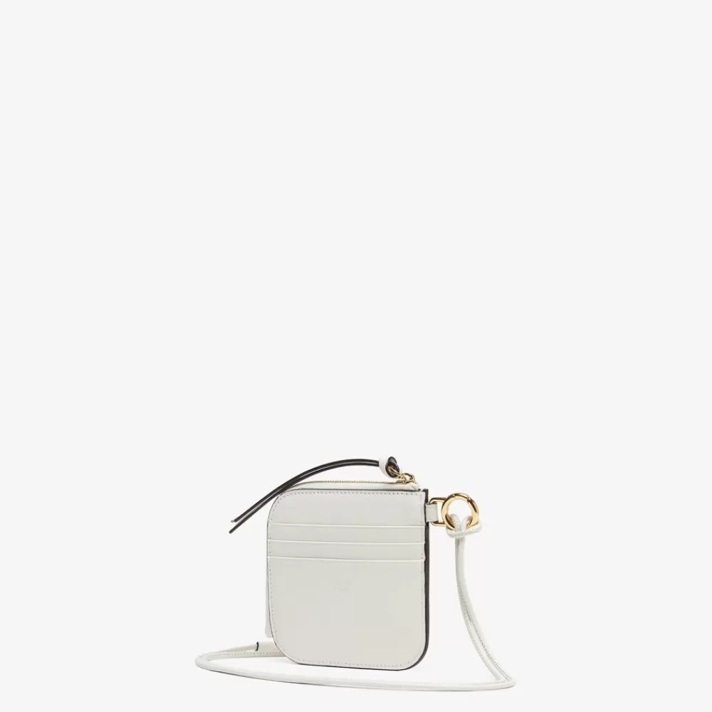 Fendi Kartenetuis Und Kleine Accessoires<Flaches Kartenetui Aus Leder In Weis