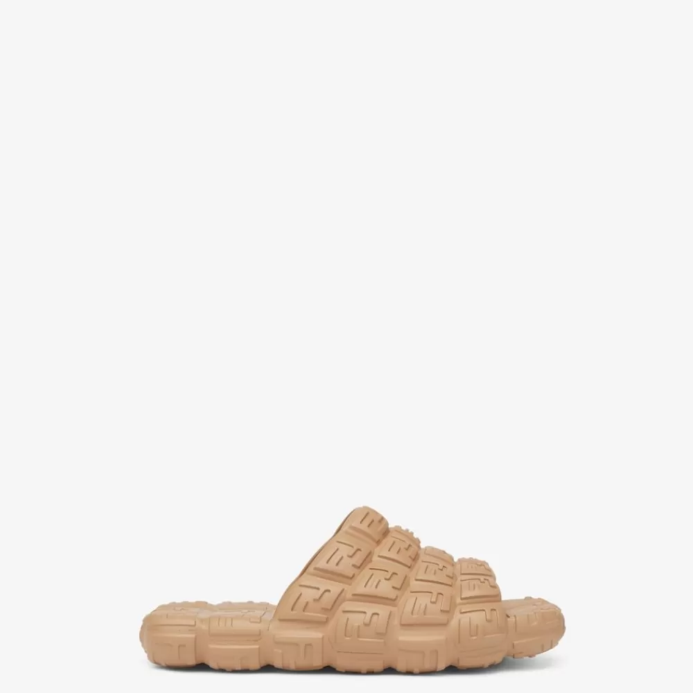 Fendi Pantoletten Und Sandalen<Fusbett Aus Gummi In Beige
