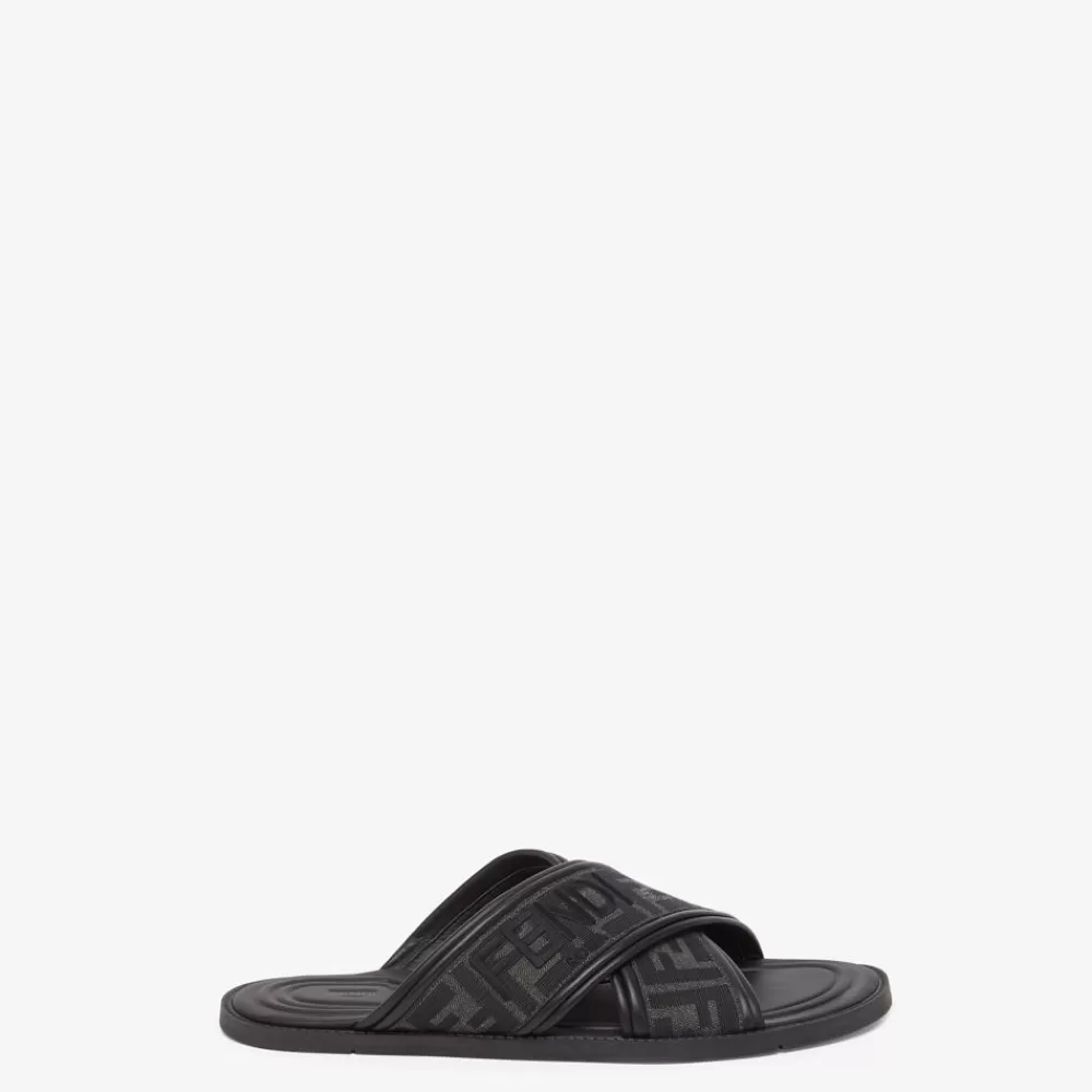 Fendi Pantoletten Und Sandalen<Fussbett Aus Ff-Jacquard