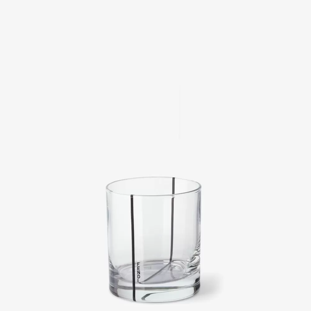 Fendi Tafelgeschirr<Glashalter Aus Geflochtenem Leder In Bicolor-Optik