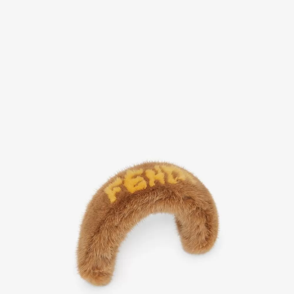 Fendi Schulterriemen & Taschenzubehor<Griffabdeckung Aus Nerzpelz In Beige