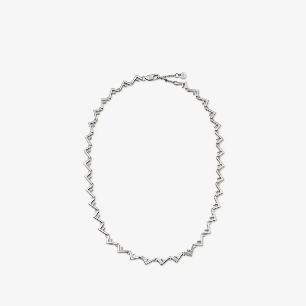 Fendi Armbander<Halsband Aus Metall In Silberfarben