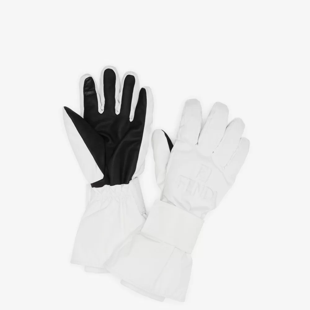 Fendi Skiwear<Handschuhe Aus Technischem Gewebe In Weis