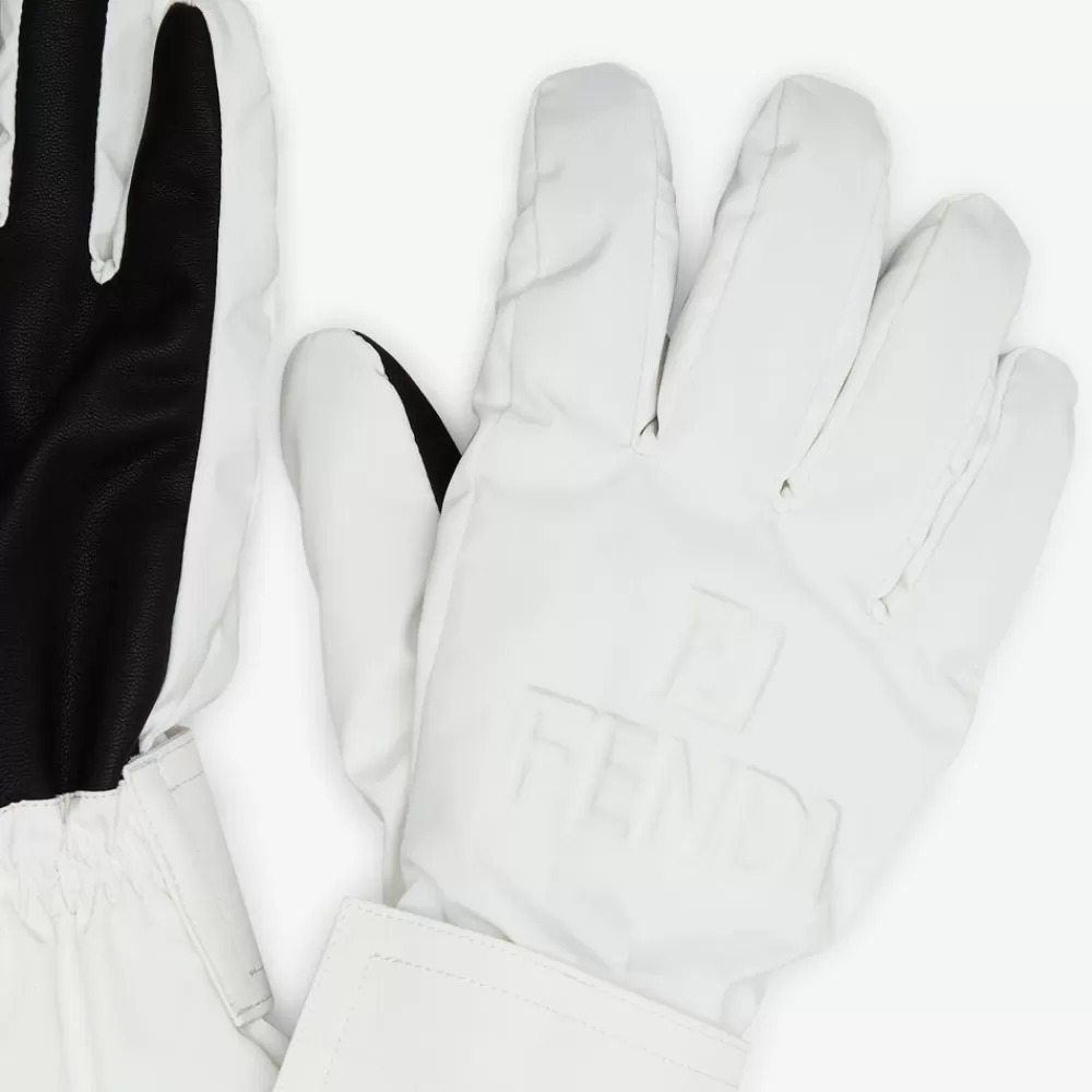 Fendi Skiwear<Handschuhe Aus Technischem Gewebe In Weis