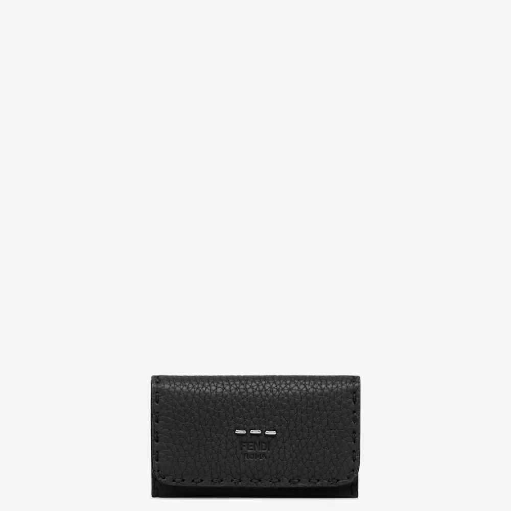Fendi Pochettes Und Handyhullen<Handy-Pochette Aus Leder In Schwarz