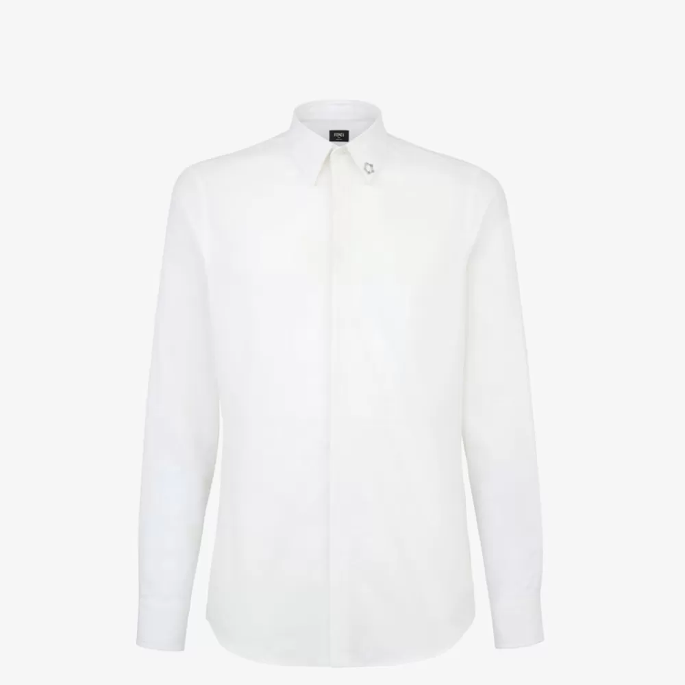 Fendi Hemden<Hemdbluse Aus Baumwolle In Weis