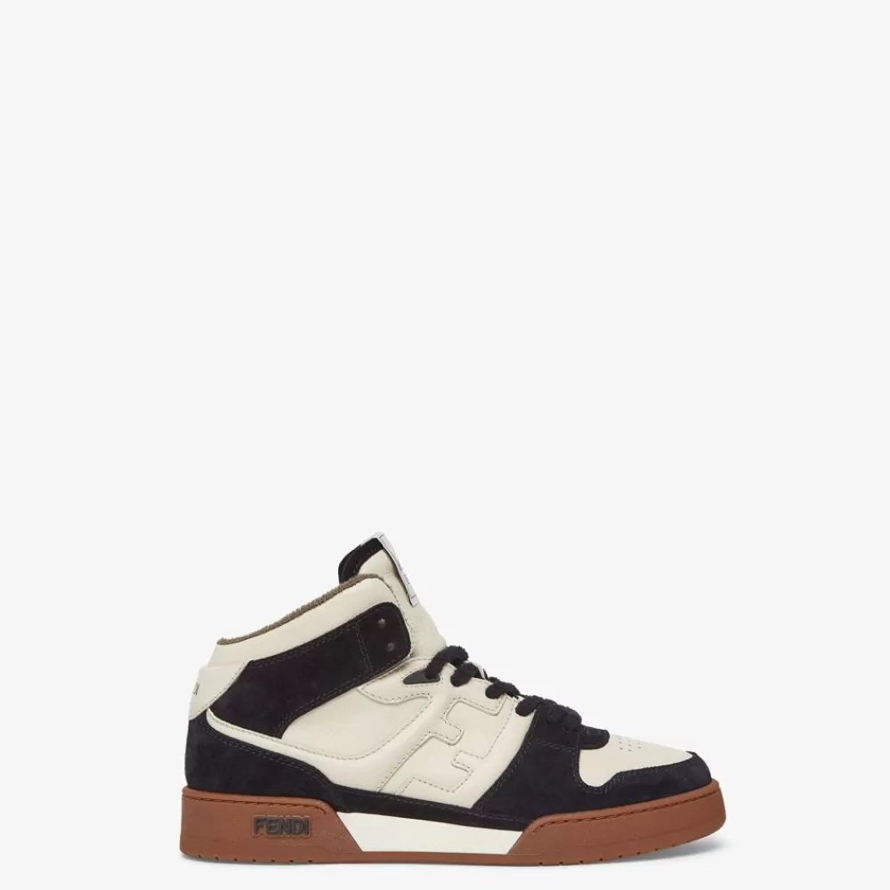 Fendi Sneakers<Hoher Sneaker Aus Leder In Schwarz