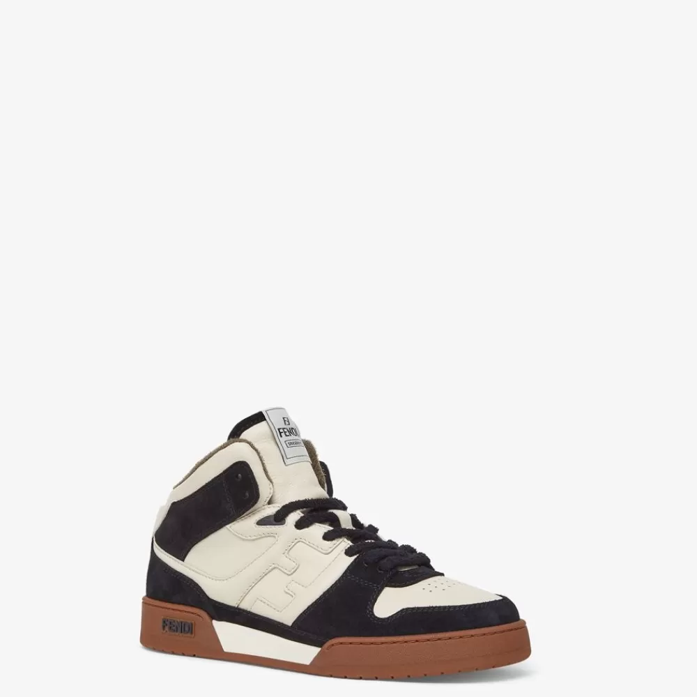 Fendi Sneakers<Hoher Sneaker Aus Leder In Schwarz