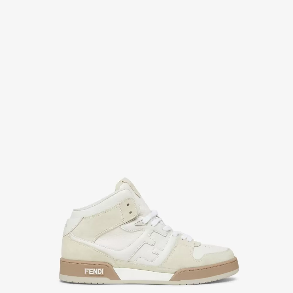 Fendi Sneakers<Hoher Sneaker Aus Leder In Weis
