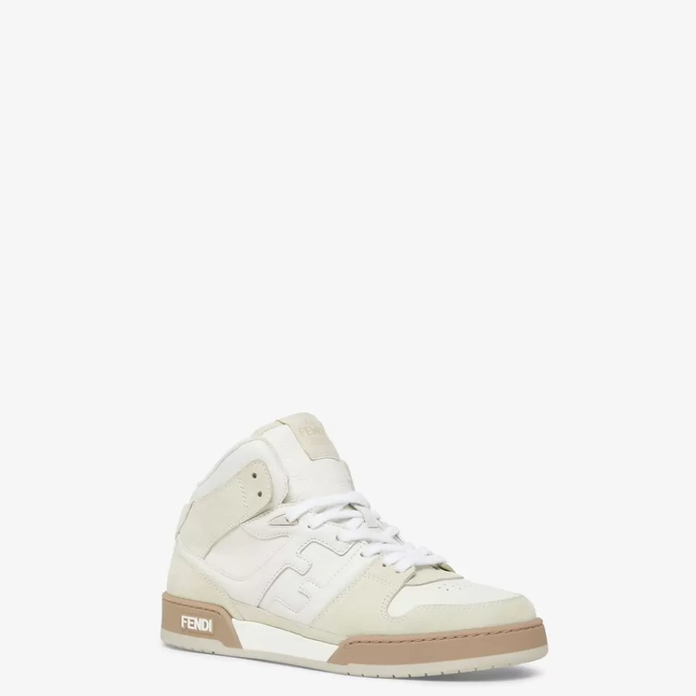 Fendi Sneakers<Hoher Sneaker Aus Leder In Weis
