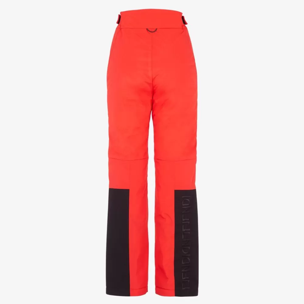 Fendi Skiwear<Hose Aus Nylon In Rot