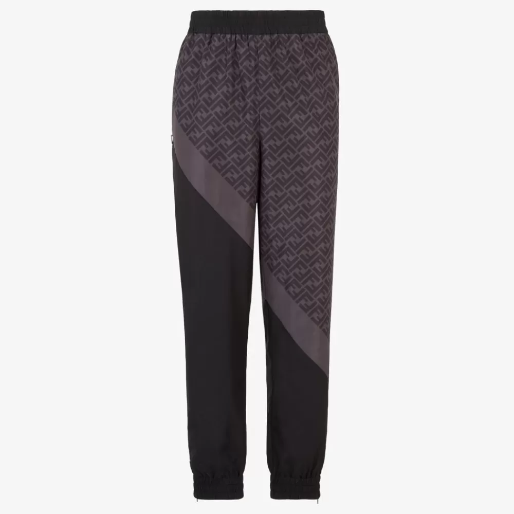 Fendi Skiwear<Hose Aus Nylon In Schwarz