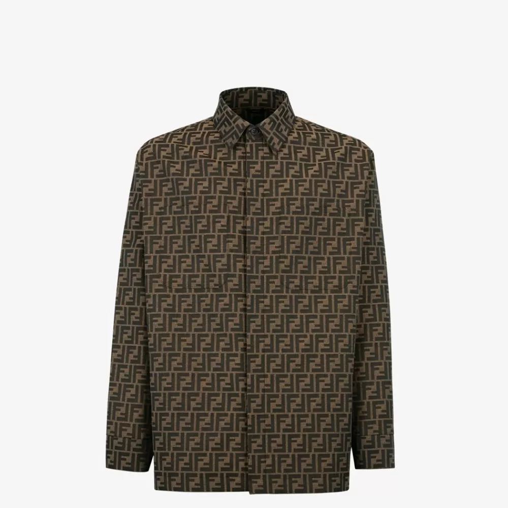 Fendi Mantel Und Oberbekleidung<Jacke Aus Ff-Jacquard