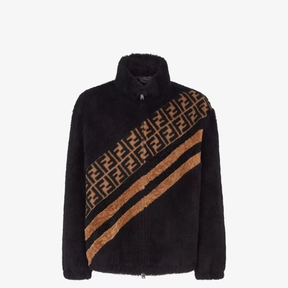 Fendi Mantel Und Oberbekleidung<Jacke Aus Lammfell In Schwarz