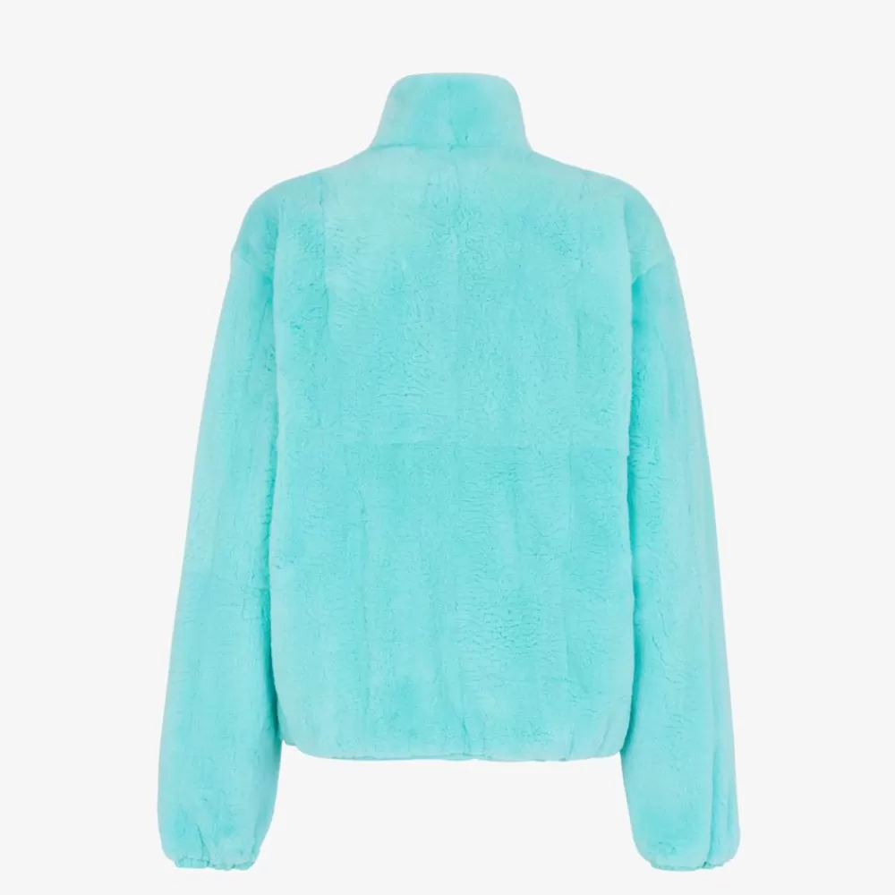 Fendi Mantel Und Oberbekleidung<Jacke Aus Nerzpelz In Hellblau