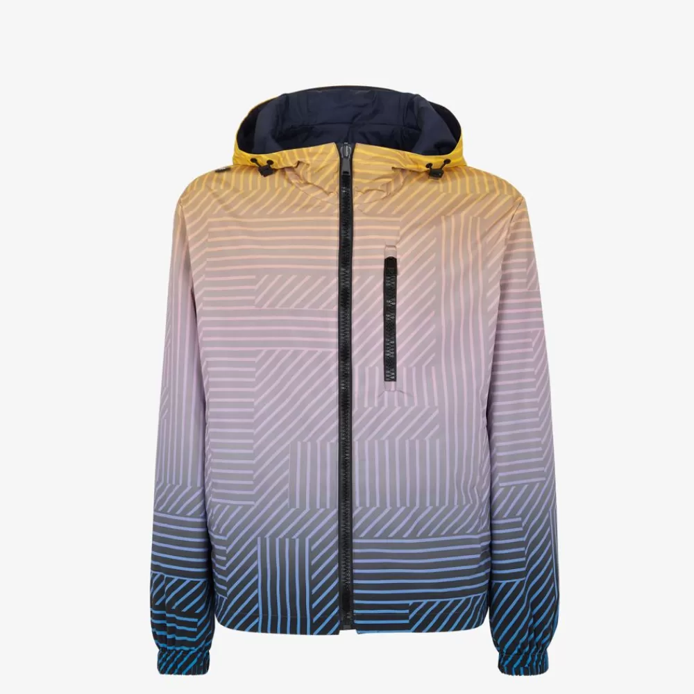Fendi Skiwear<Jacke Aus Nylon, Mehrfarbig