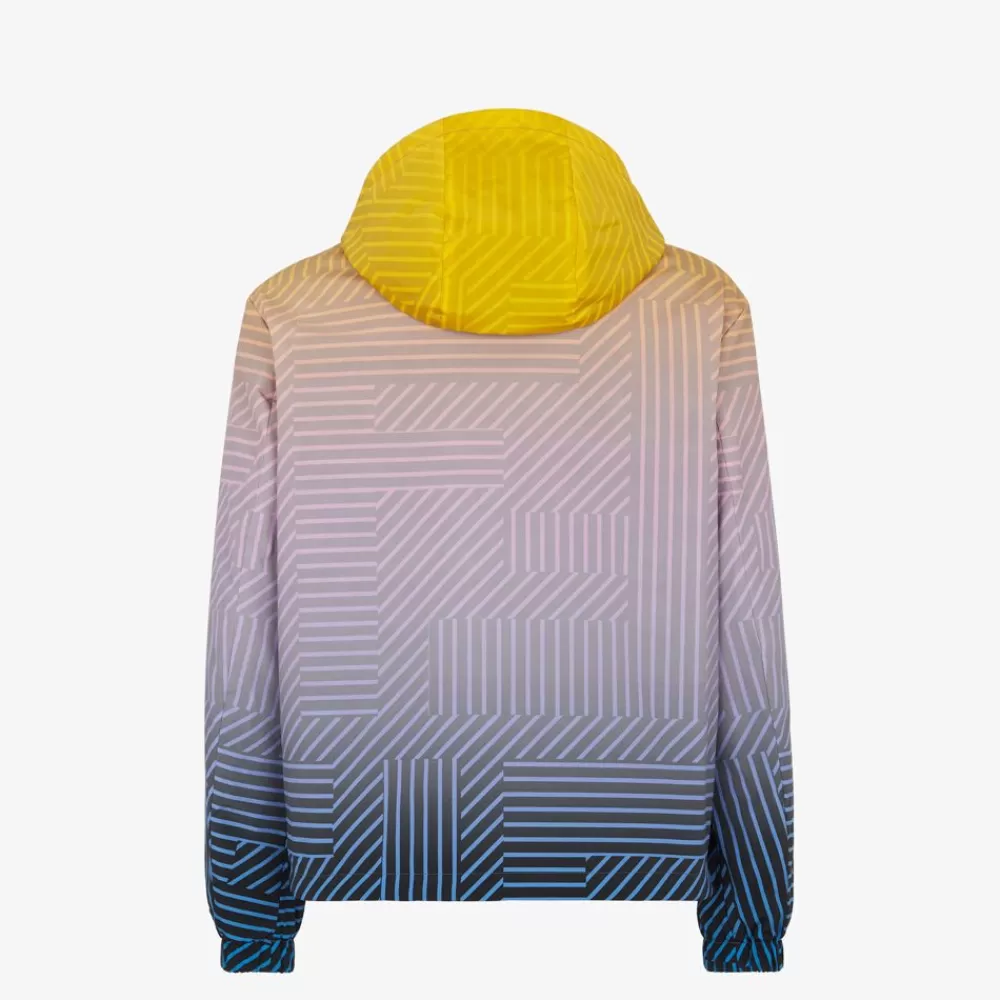Fendi Skiwear<Jacke Aus Nylon, Mehrfarbig