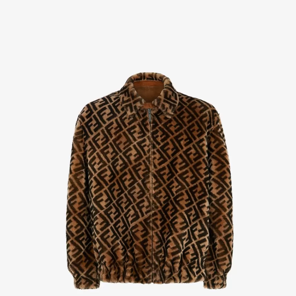 Fendi Mantel Und Oberbekleidung<Jacke Aus Shearling In Braun