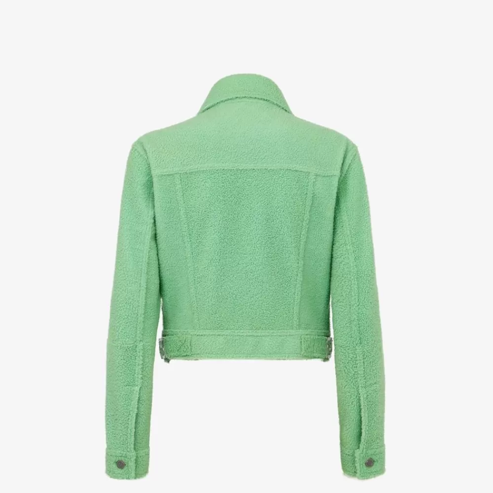 Fendi Mantel Und Oberbekleidung<Jacke Aus Shearling In Grun