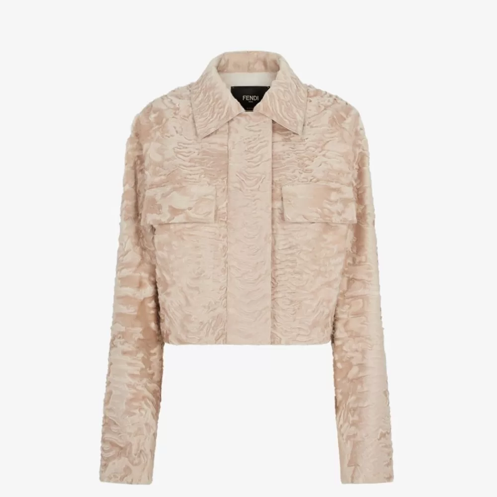 Fendi Mantel Und Oberbekleidung<Jacke Aus Swakara In Beige